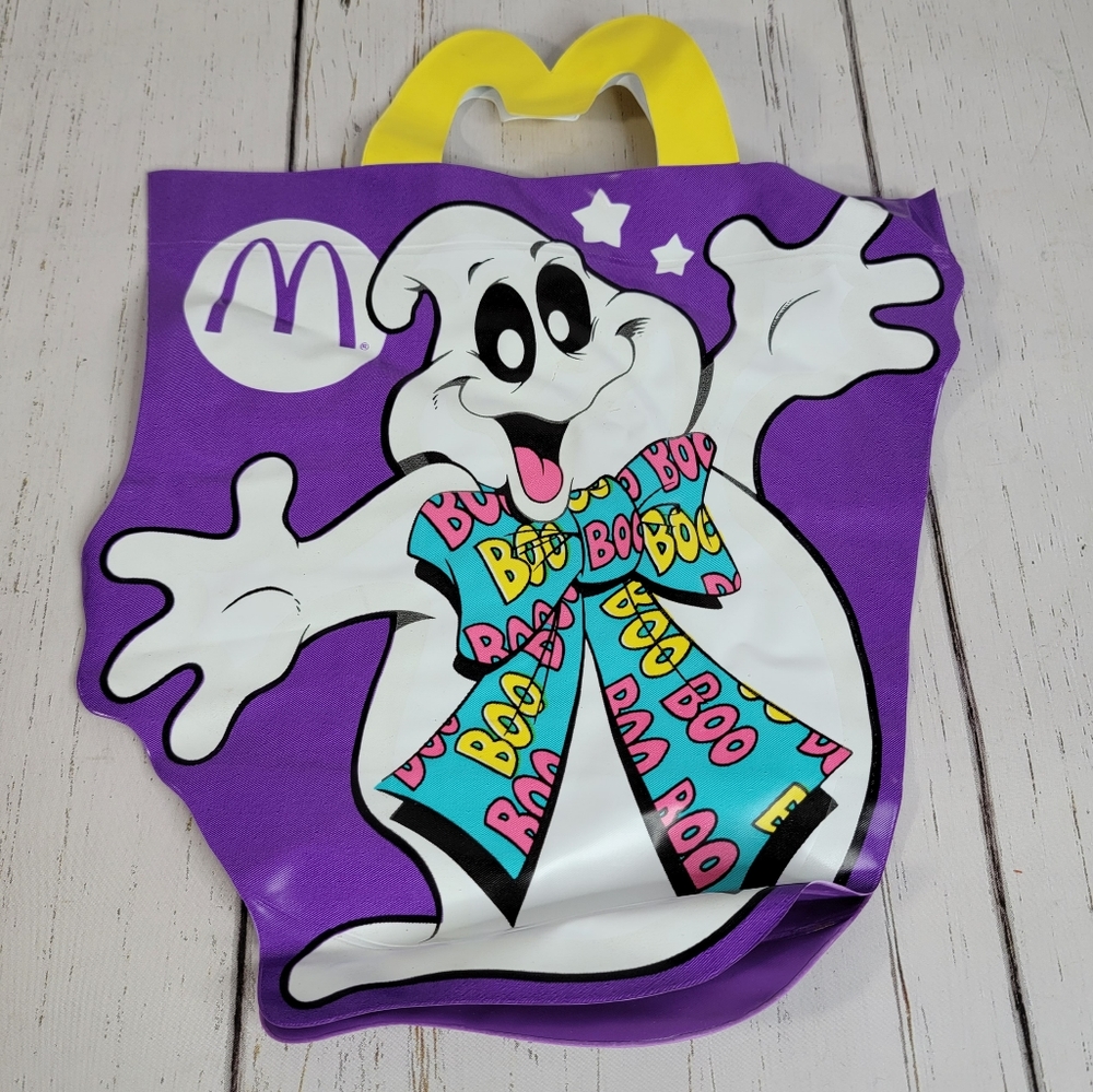 McDonald's Vintage Trick or Treat McGhost Candy Bag Kids 1990